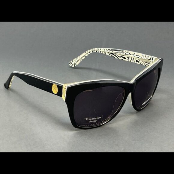 Harley Davidson HDK838 BLK3 Black 58mm Cat Eye Plastic Women\'s Sunglasses